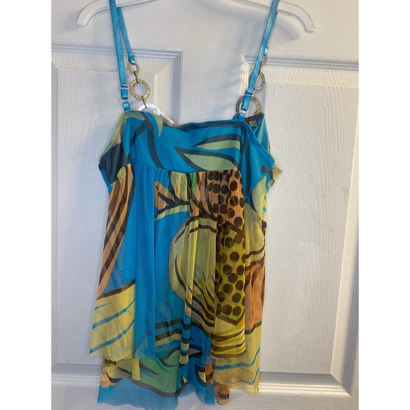 Multicolor Mesh Tank Top - Picture 3 of 5